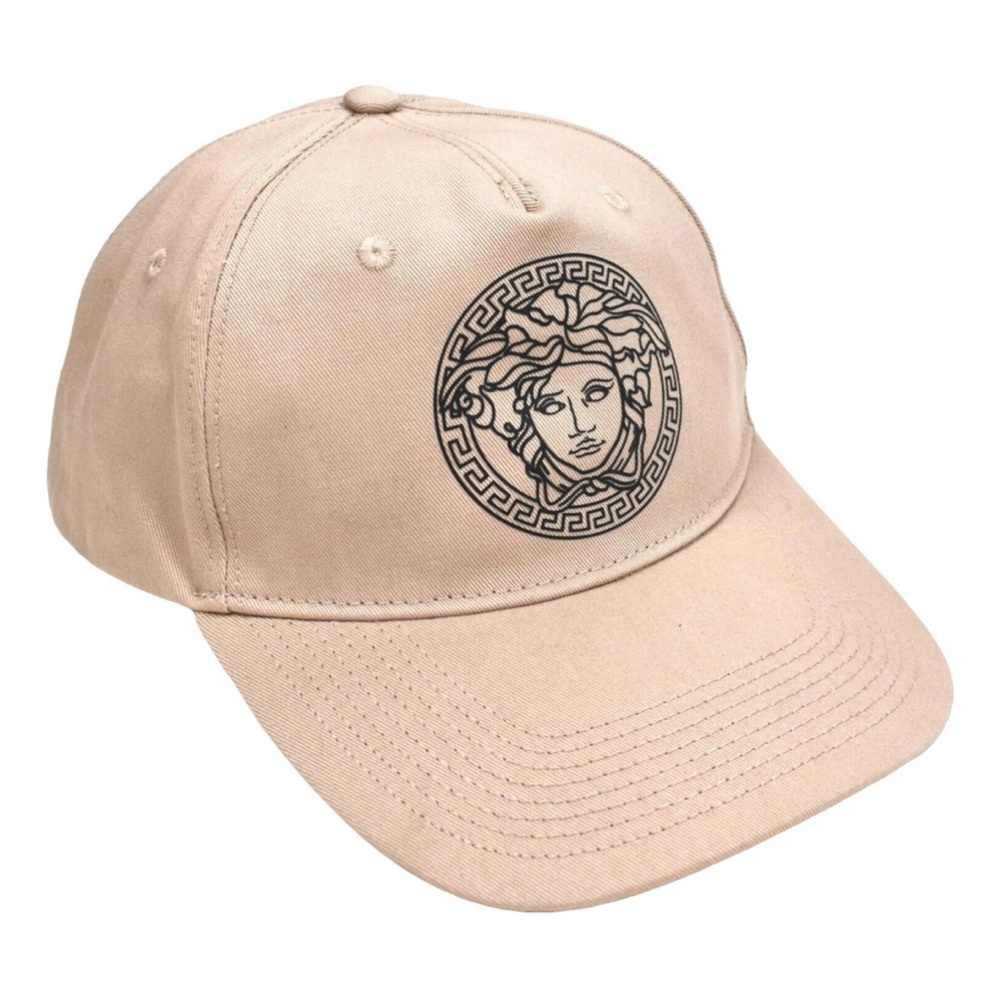 Versace Tan Medusa Logo Cap 58cm